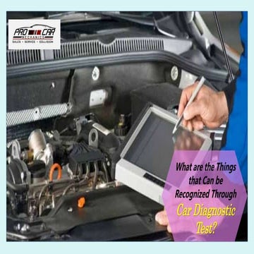 What are the Things that Can be Recognized Through Car Diagnostic Test