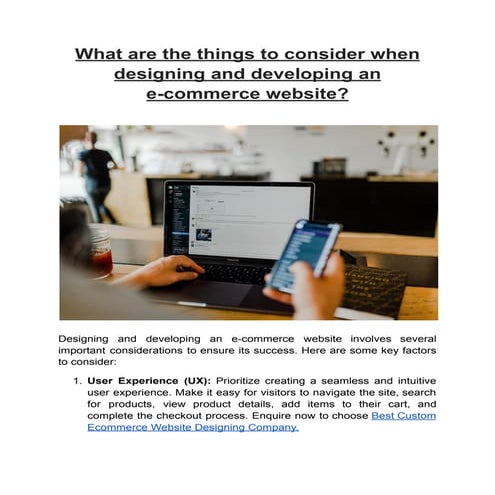 Best Custom Ecommerce Website Designing Company