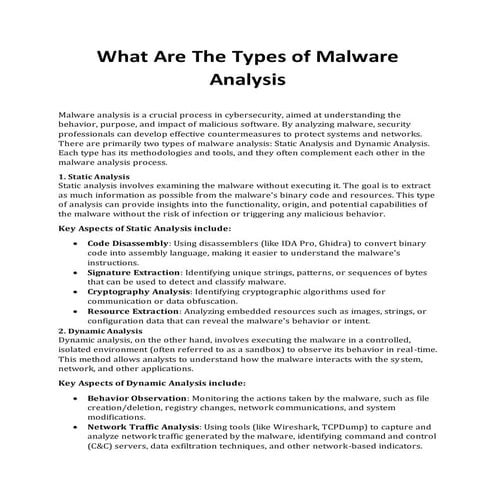 What Are The Types of Malware? Must Read | PDF