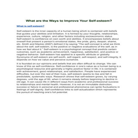 What are the Ways to Improve Your Self-esteem.pdf