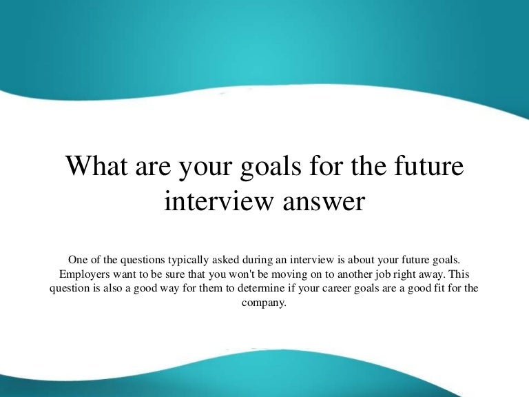 goals for a job