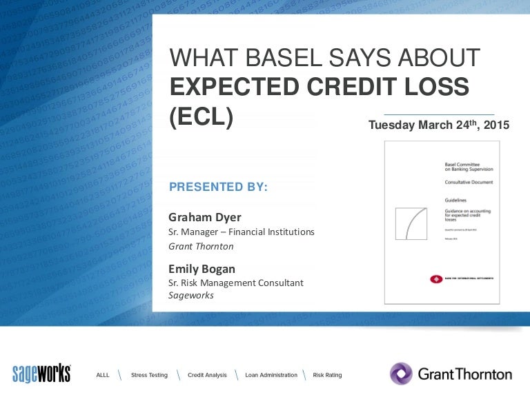 What Basel says about Expected Credit Loss (ECL)