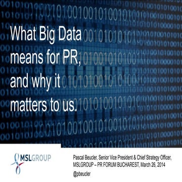 What Big Data Means for PR and Why It Matters to Us