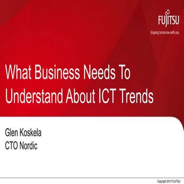 What business needs to understand about ICT trends