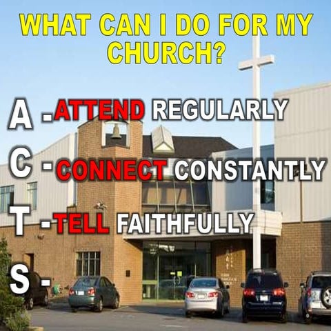 What I Can do for my Church-Tell Faithfully