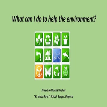 Bulgaria - What can i do to help environment