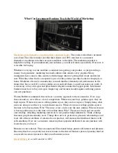 What Can Investment Banking Teach the World of Marketing