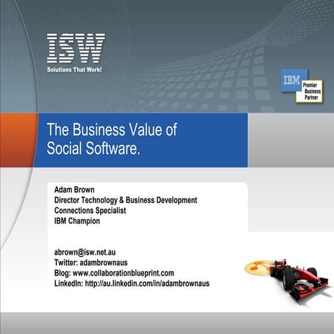 What can social software do for your business & isw ignition