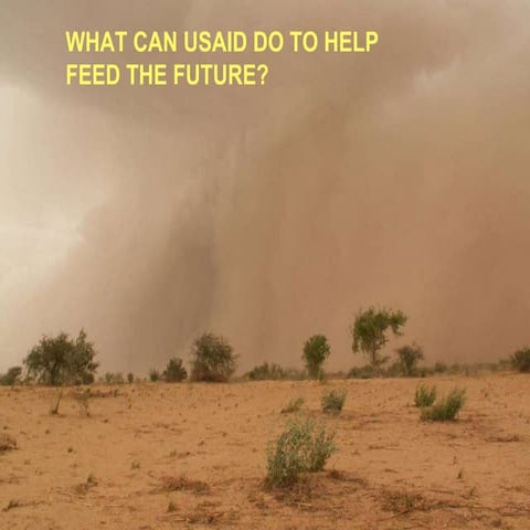 How to mobilize donor agencies for farmer-managed re-greening