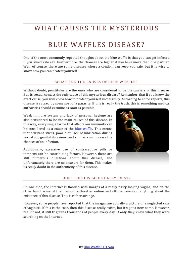 What causes the mysterious blue waffles disease