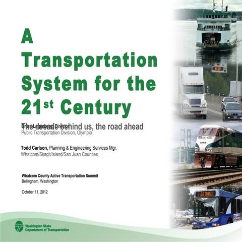 WSDOT Keynote Presentation