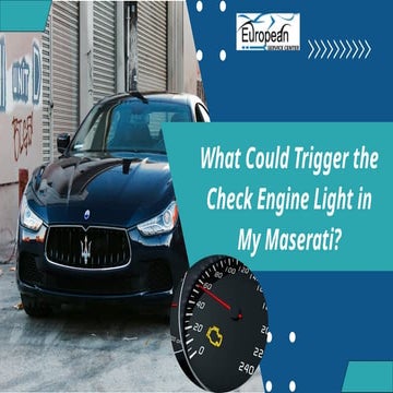 What Could Trigger the Check Engine Light in My Maserati