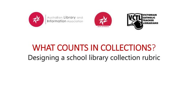 What counts in collections? Designing a school library collection rubric