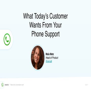 What Customers Want From Phone Support