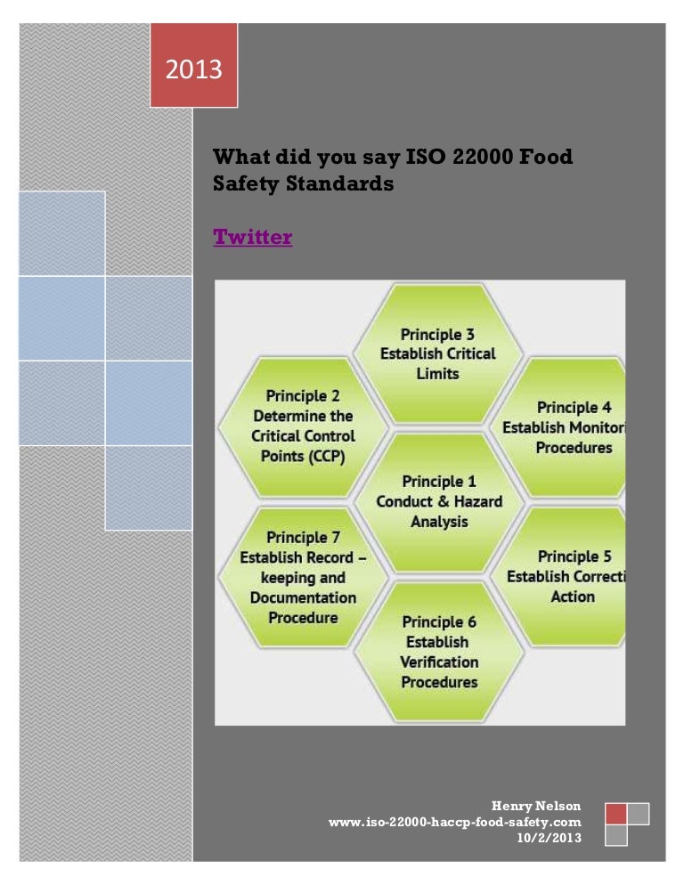 What did you say ISO 22000 Food Safety Standards?