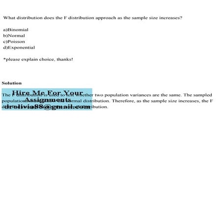 What distribution does the F distribution approach as the sample .pdf