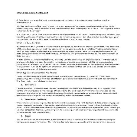 What Does a Data Centre Do.docx