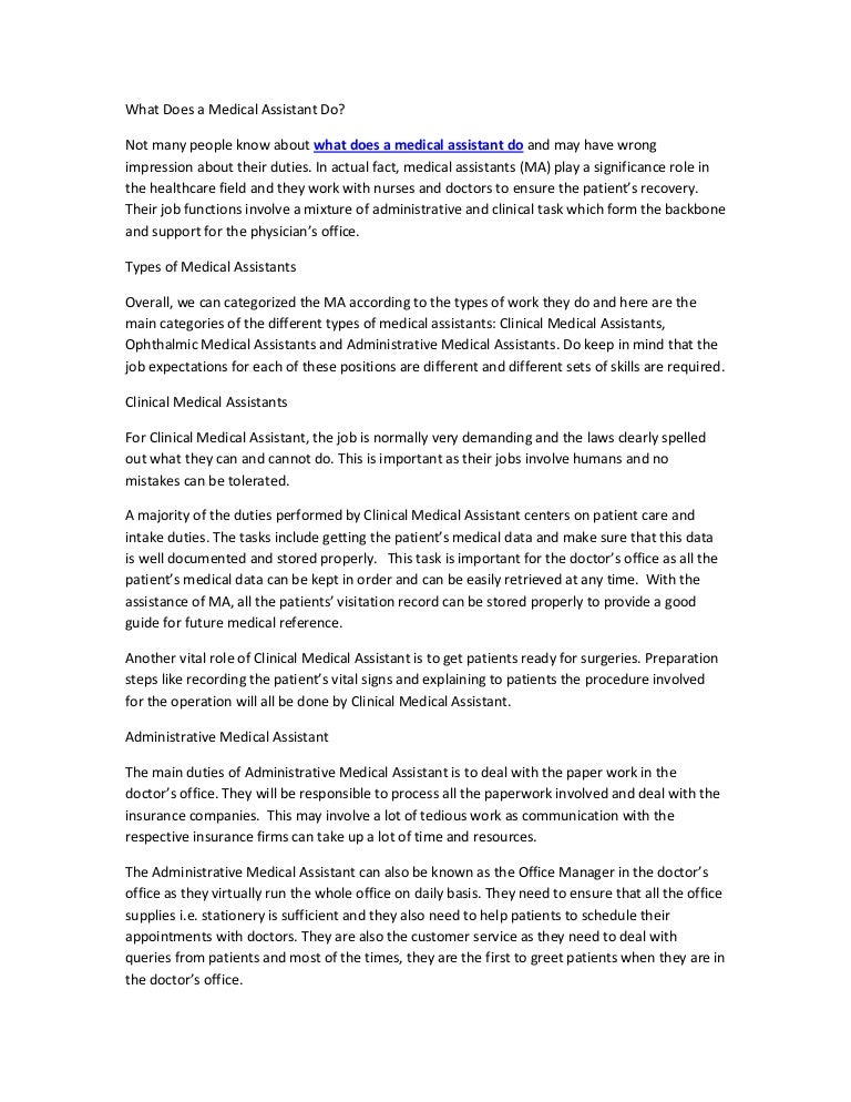 Your Guide On What Does A Medical Assistant Do