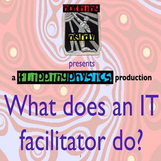 What does an it facilitator do?