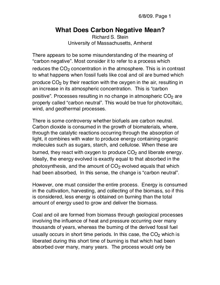 What Does Carbon Negative Mean Pdf