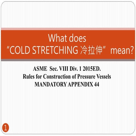 What does cold stretching mean