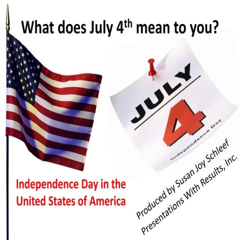 What does July 4th mean to you? | PDF