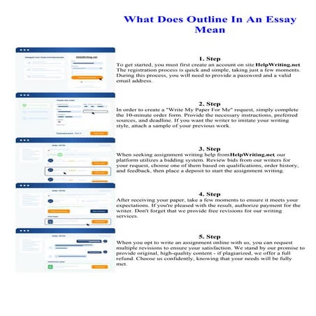 What Does Outline In An Essay Mean