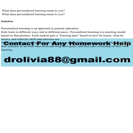 What does personalized learning mean to you What does personal.pdf