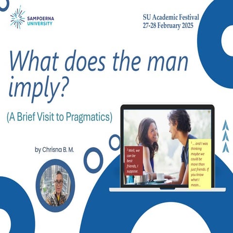 Pragmatics in EFL - Implicature in Conversation