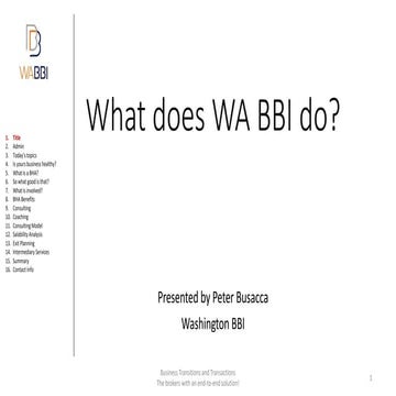 Business health checkups | PDF