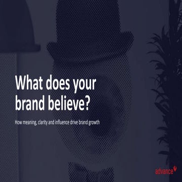 What does your brand believe?