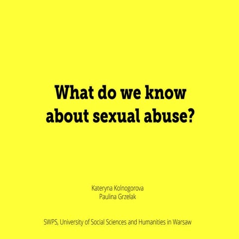 What do we_know_about_sexual_abuse