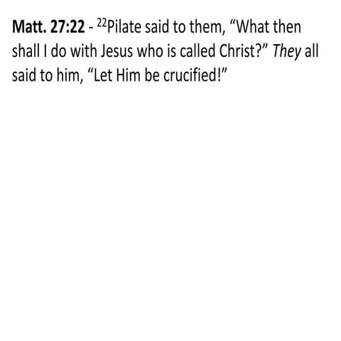 What Will You Do With Jesus? | PDF