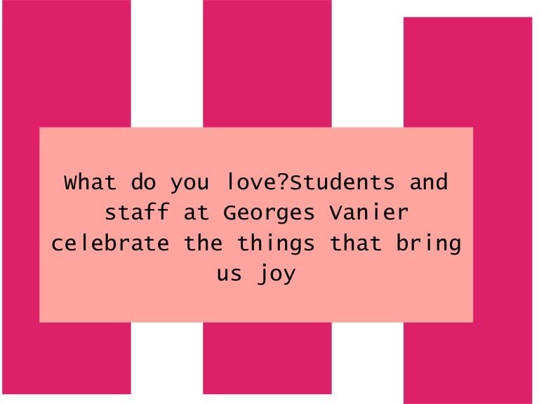 What do you love?
