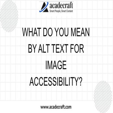 What do you mean by alt text for image accessibility.pptx