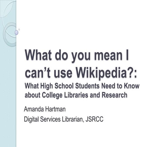 What do you mean i can’t use wikipedia