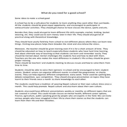 Types of Opportunity School Provide | PPTX