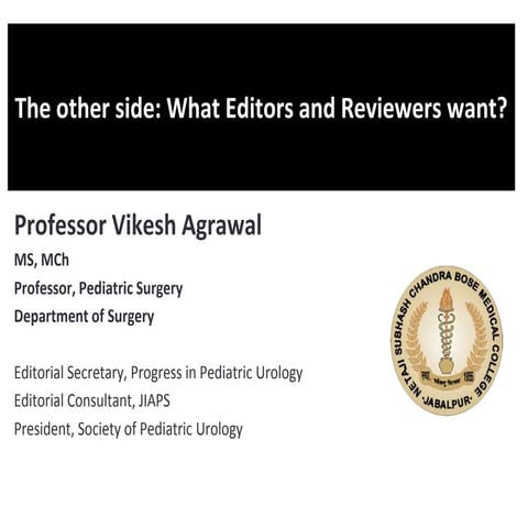 What editor and reviewers wants?