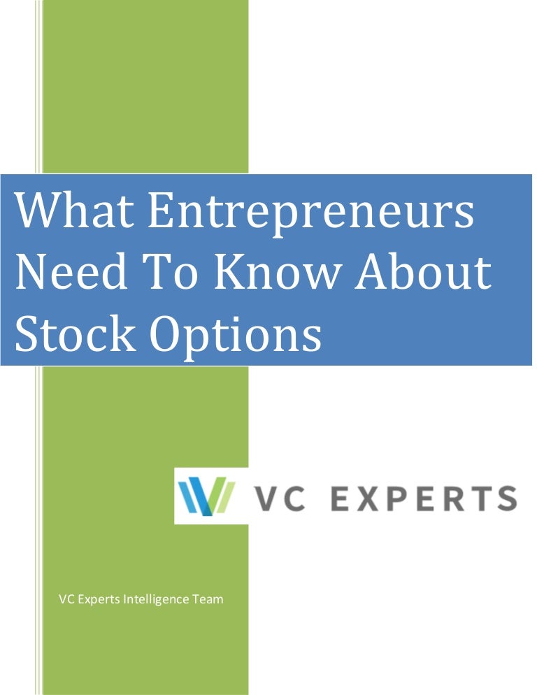 What i need to know about stock options