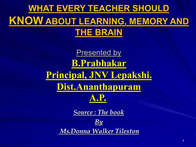 What every teacher ppt