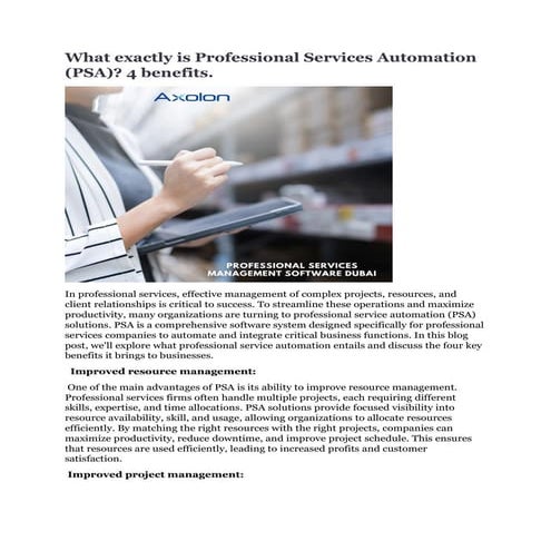 What exactly is Professional Services Automation (PSA) 4 benefits.pdf