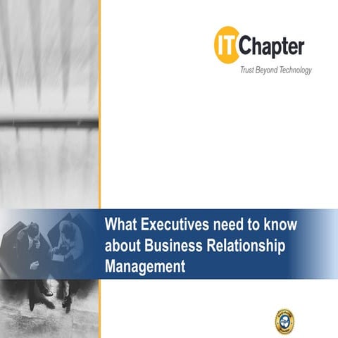 What executives need to know about business reationship management