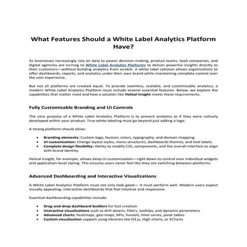 What Features Should a White Label Analytics Platform Have.pdf