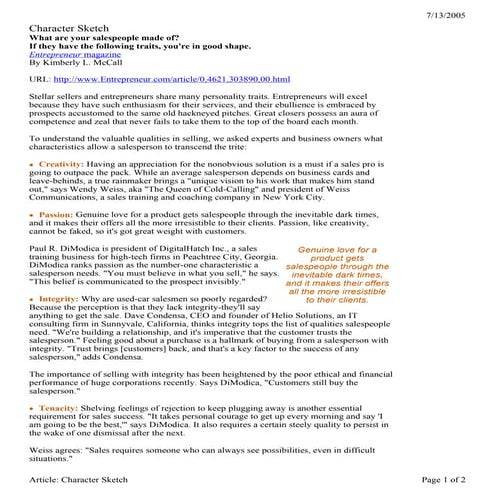 What geatslespeoplearemadeof entrepreneur