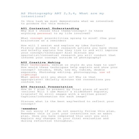 What goes in an artists statement