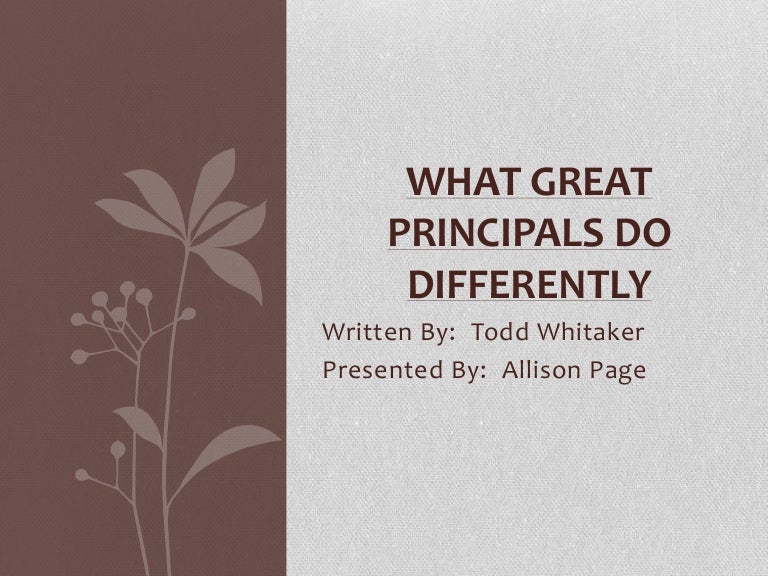 what great principals do differently pdf what great principals do differently pdf
