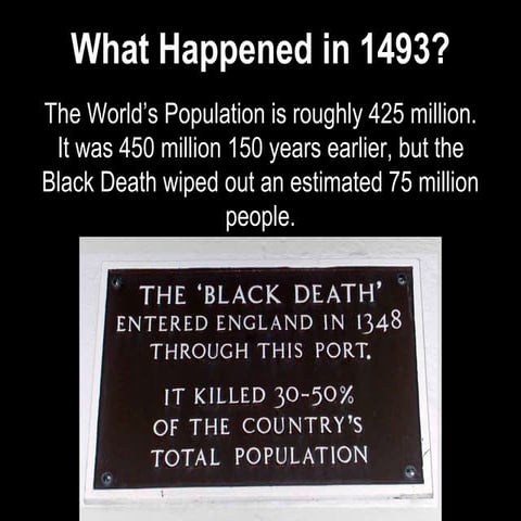 What happened in 1493?