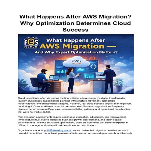 What Happens After AWS Migration_ Why Optimization Determines Cloud ...