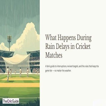 What Happens During Rain Delays in Cricket Matches | PDF