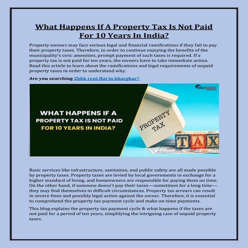What happens if a property tax is not paid for 10 years in India.pdf